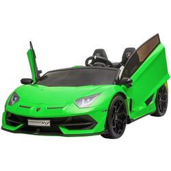 Masinuta electrica KikkaBoo Lamborghini Aventador SVJ (Green) Thumb