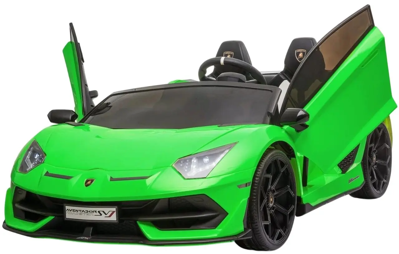 Masinuta electrica KikkaBoo Lamborghini Aventador SVJ (Green) - 2