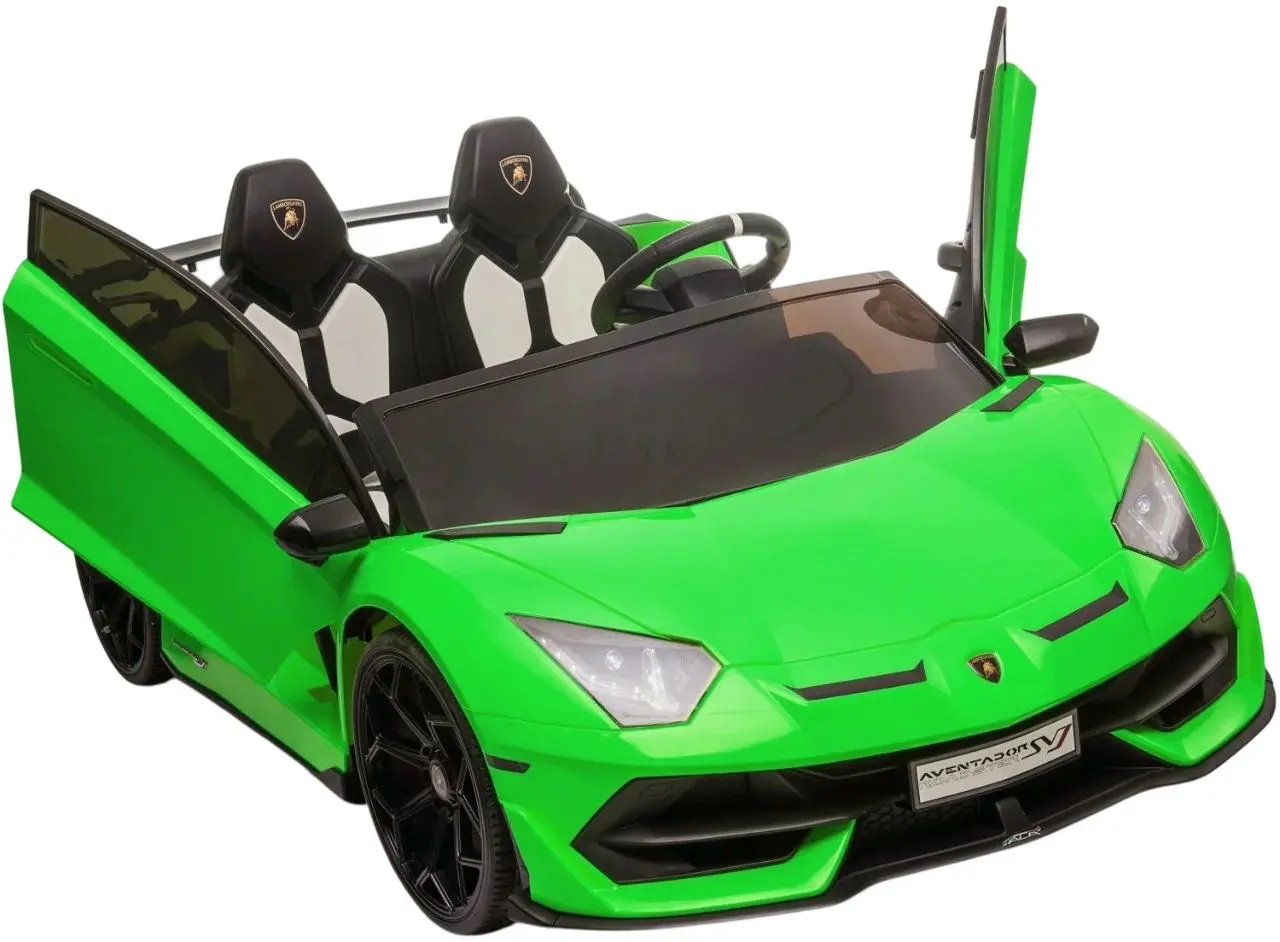 Masinuta electrica KikkaBoo Lamborghini Aventador SVJ (Green) - 6