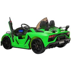 Masinuta electrica KikkaBoo Lamborghini Aventador SVJ (Green) Thumb