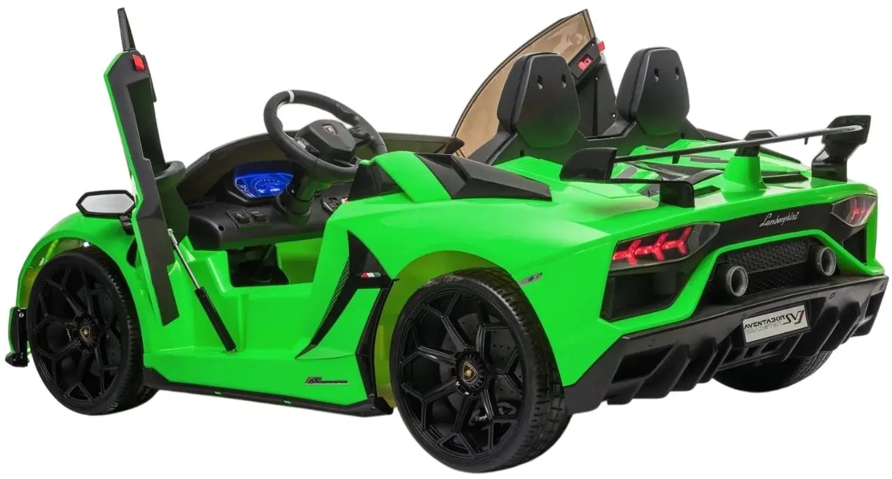 Masinuta electrica KikkaBoo Lamborghini Aventador SVJ (Green) - 8