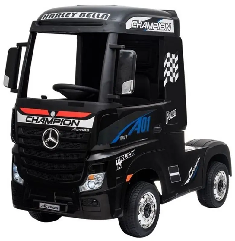 Camion electric Lean Cars Mercedes Actros (Black) - 2