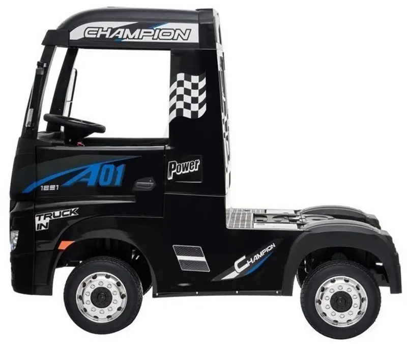 Camion electric Lean Cars Mercedes Actros (Black) - 3