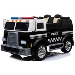 Электрогрузовик Lean Cars Police Truck (Black) Thumb