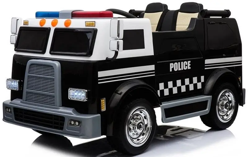 Электрогрузовик Lean Cars Police Truck (Black) - 2