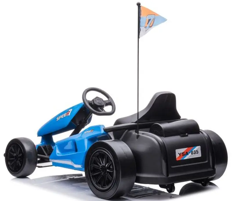 Kart electric Lean Cars Go-Cart A-035 (Blue) - 3