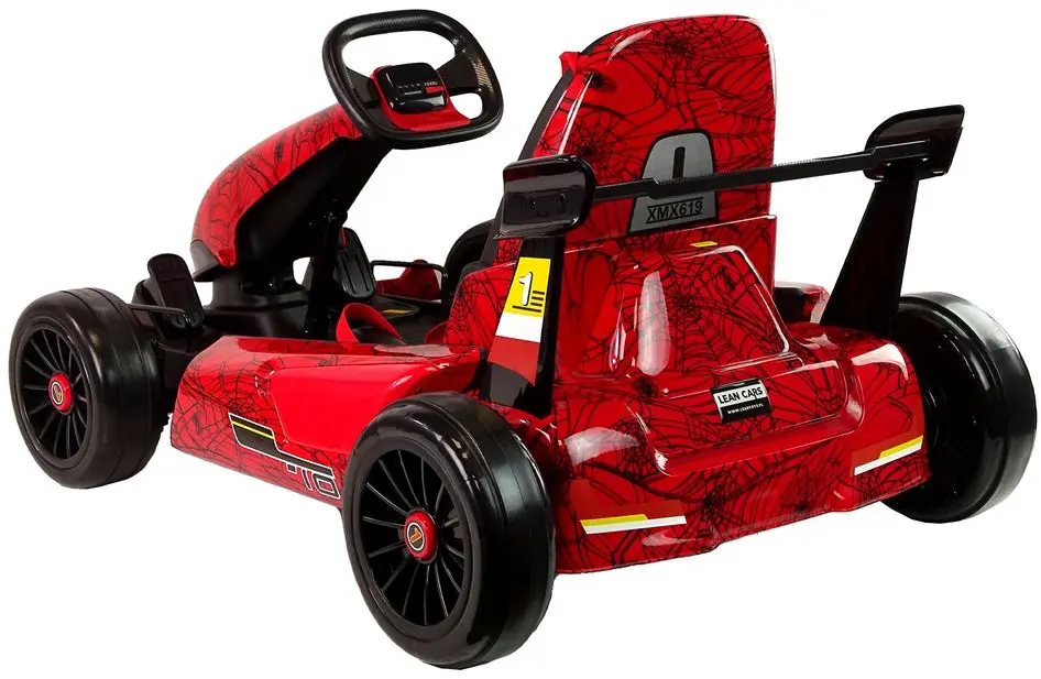 Kart electric Lean Cars Go-Kart XMX619 (Red/Black) - 4