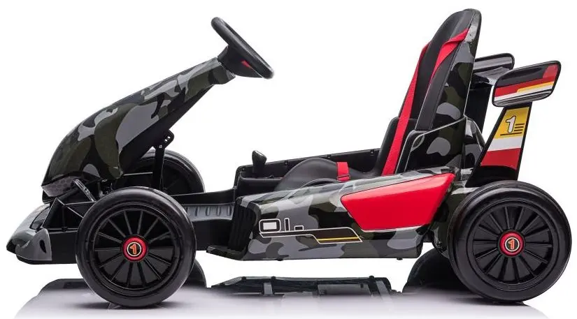 Kart electric Lean Cars XMX619 (Grey/Camo) - 5
