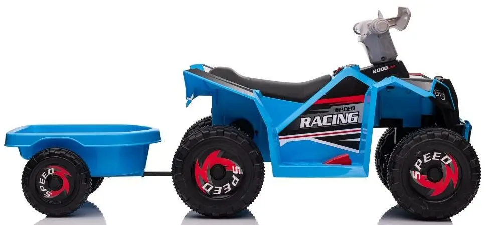 ATV electric cu remorcă Lean Cars XMX630T (Blue) - 3