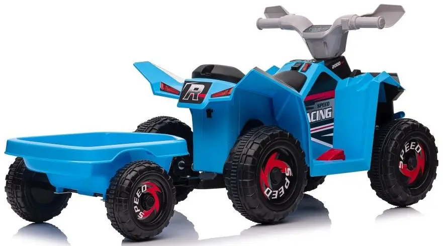 ATV electric cu remorcă Lean Cars XMX630T (Blue) - 4