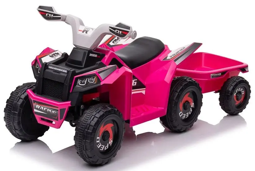 ATV electric cu remorcă Lean Cars XMX630T (Pink) - 2