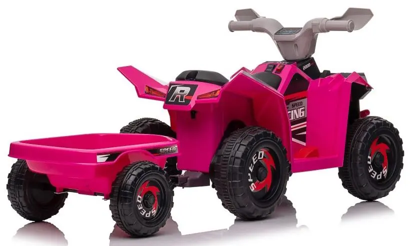 ATV electric cu remorcă Lean Cars XMX630T (Pink) - 4