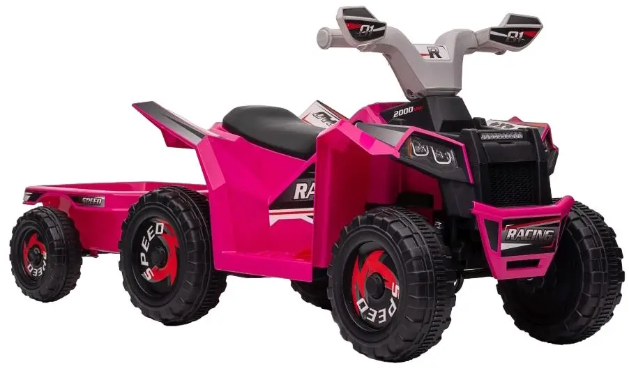 ATV electric cu remorcă Lean Cars XMX630T (Pink)