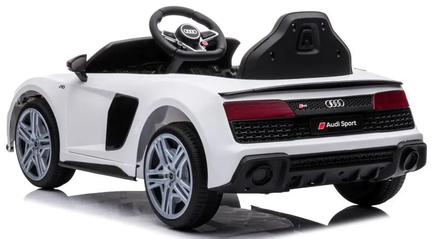 Masinuta electrica Lean Cars Audi R8 Lift A300 (White) - 5