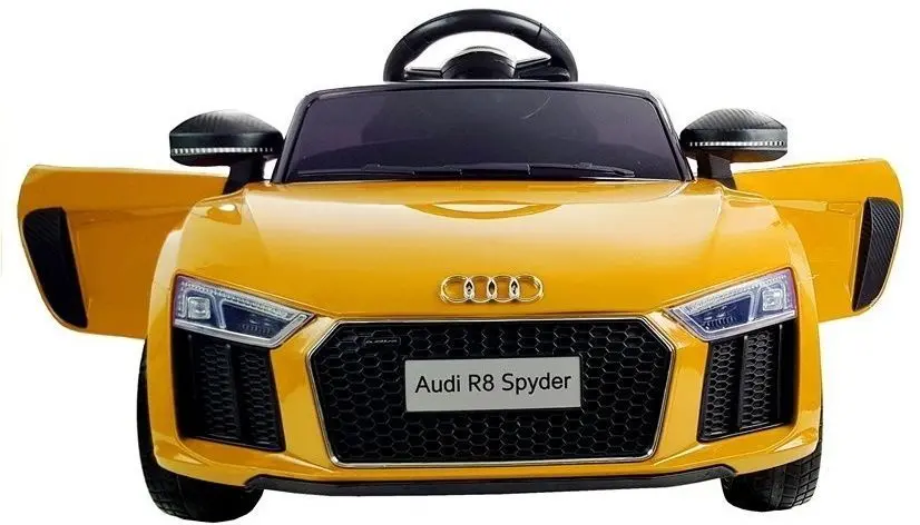 Masinuta electrica Lean Cars Audi R8 Spyder (Yellow Painted) - 2