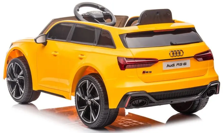 Masinuta electrica Lean Cars Audi RS6 BRD-2118 (Yellow) - 4