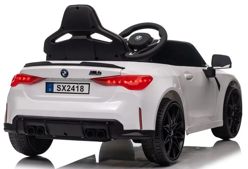 Masinuta electrica Lean Cars BMW M4 SX2418 (White) - 5