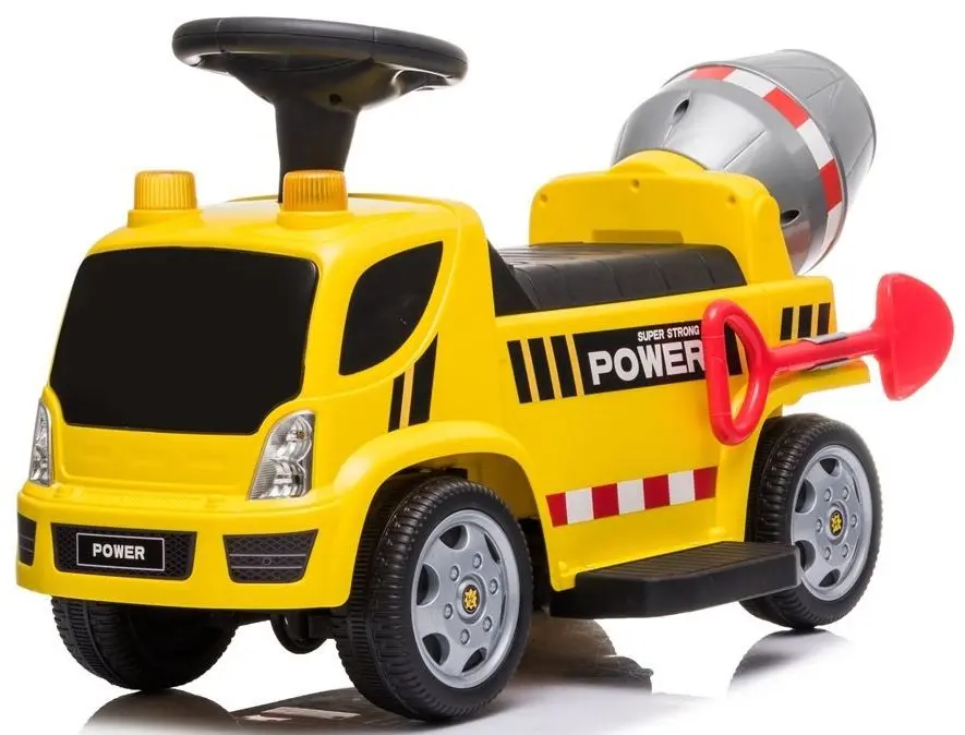 Masinuta electrica Lean Cars Concrete Mixer (Yellow) - 3