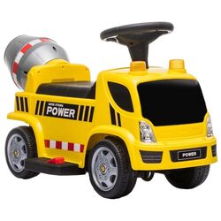 Masinuta electrica Lean Cars Concrete Mixer (Yellow)