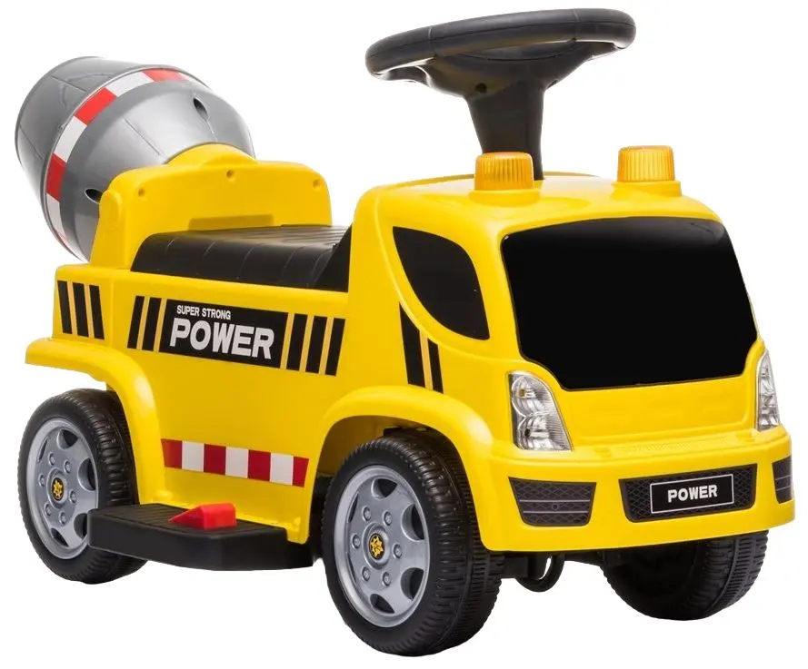 Masinuta electrica Lean Cars Concrete Mixer (Yellow)