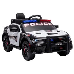 Masinuta electrica Lean Cars Dodge Charger Police (White/Black)