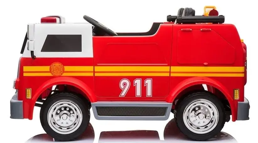 Masinuta electrica Lean Cars Fire Truck 3923 (Red) - 4