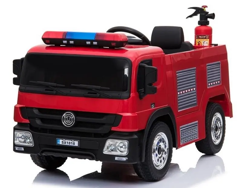 Masinuta electrica Lean Cars Fire Truck SX1818 (Red) - 2