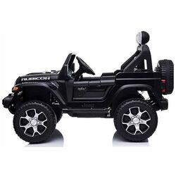 Электромобиль Lean Cars Jeep Rubicon 4x4 (Black) Thumb