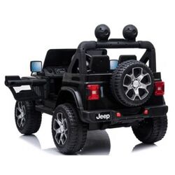 Электромобиль Lean Cars Jeep Rubicon 4x4 (Black) Thumb