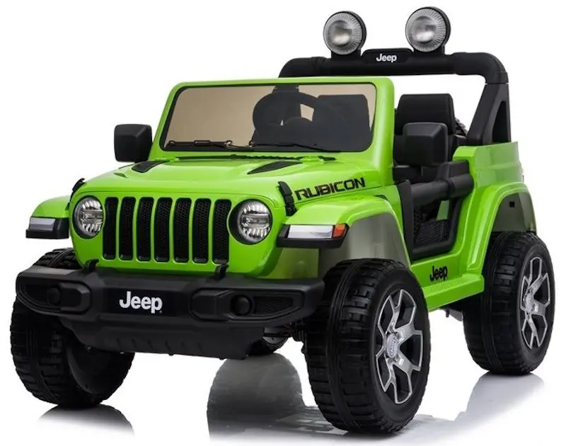 Masinuta electrica Lean Cars Jeep Rubicon 4x4 (Green) - 4