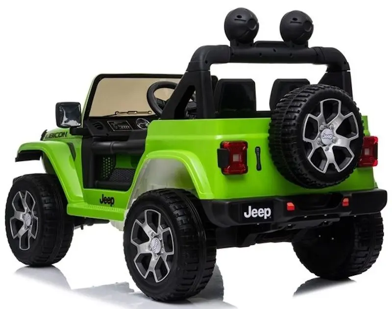 Masinuta electrica Lean Cars Jeep Rubicon 4x4 (Green) - 6