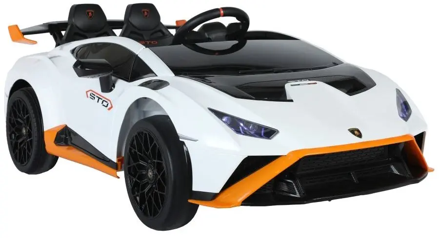 Masinuta electrica Lean Cars Lamborghini Sto Drift (White) - 3