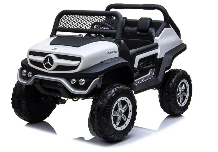 Masinuta electrica Lean Cars Mercedes Benz Unimog (White) - 4