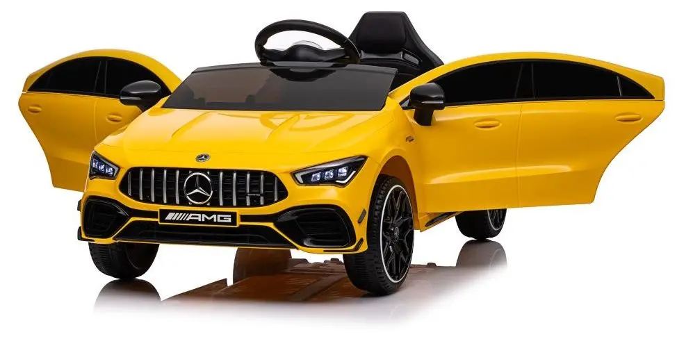 Masinuta electrica Lean Cars Mercedes CLA 45s AMG (Yellow) - 4