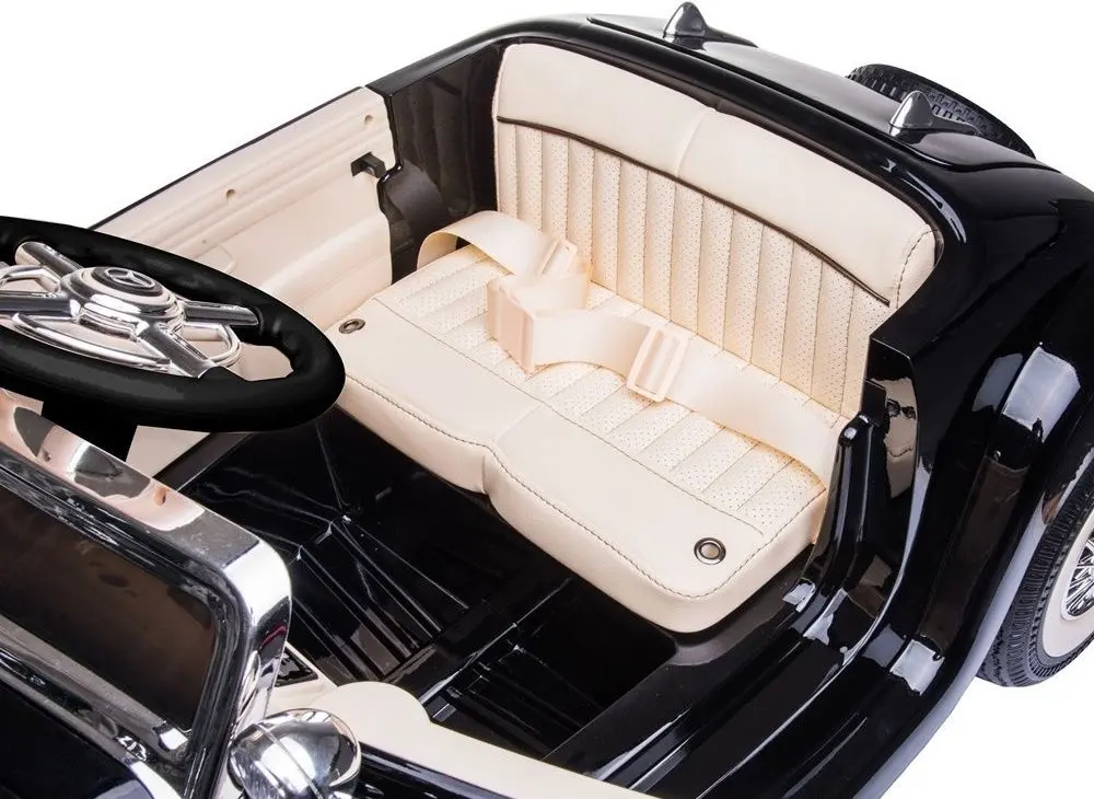 Masinuta electrica Lean Cars Mercedes Retro 540K A200 (Black) - 6