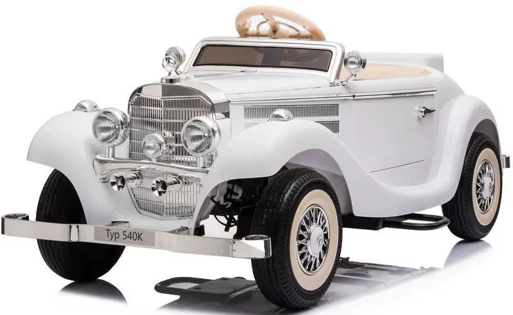 Masinuta electrica Lean Cars Mercedes Retro 540K A200 (White) - 2