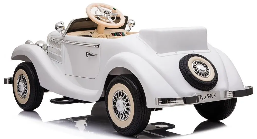 Masinuta electrica Lean Cars Mercedes Retro 540K A200 (White) - 5
