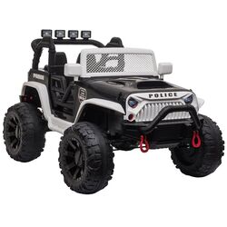 Masinuta electrica Lean Cars Police Electric Ride-On Car JC 666 (White/Black)