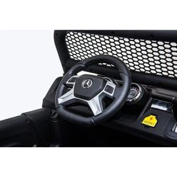 Электромобиль Lean Cars Unimog Mercedes 3967 (Black) Thumb
