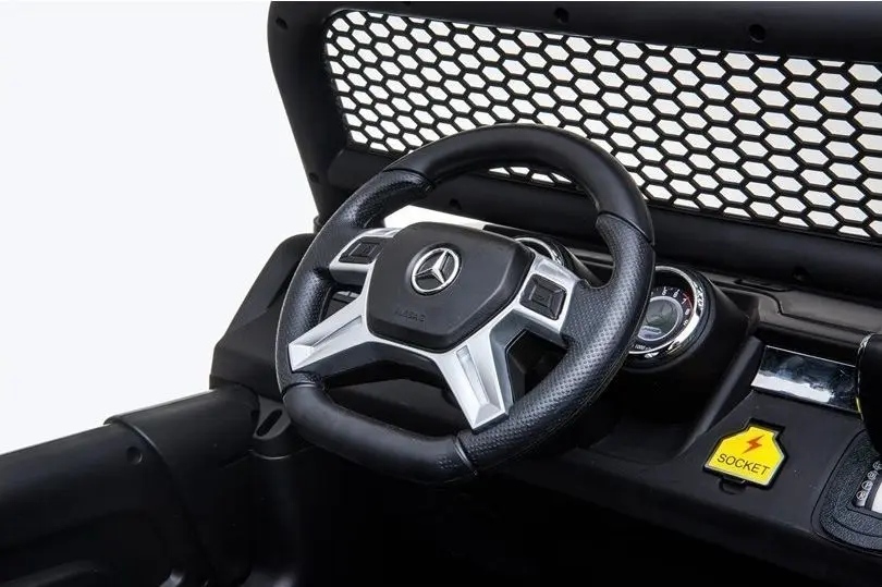 Электромобиль Lean Cars Unimog Mercedes 3967 (Black) - 12