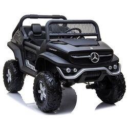 Электромобиль Lean Cars Unimog Mercedes 3967 (Black) Thumb