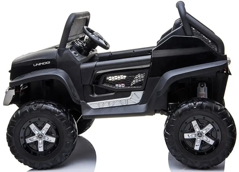 Электромобиль Lean Cars Unimog Mercedes 3967 (Black) - 5