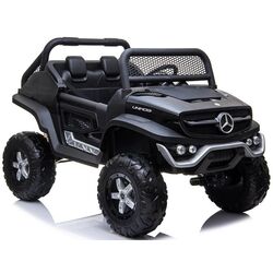Электромобиль Lean Cars Unimog Mercedes 3967 (Black) Thumb