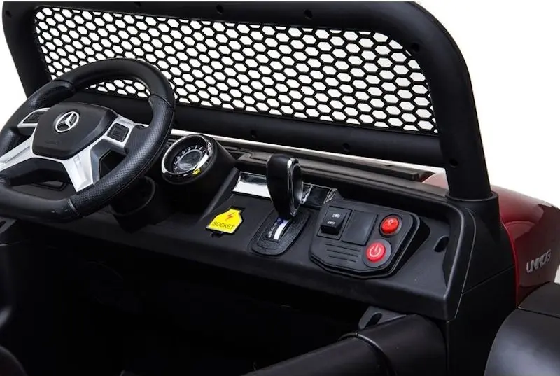 Электромобиль Lean Cars Unimog Mercedes 3967 (Black) - 10