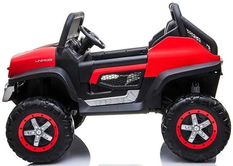 Masinuta electrica Lean Cars Unimog Mercedes 3968 (Red/Black) - 2