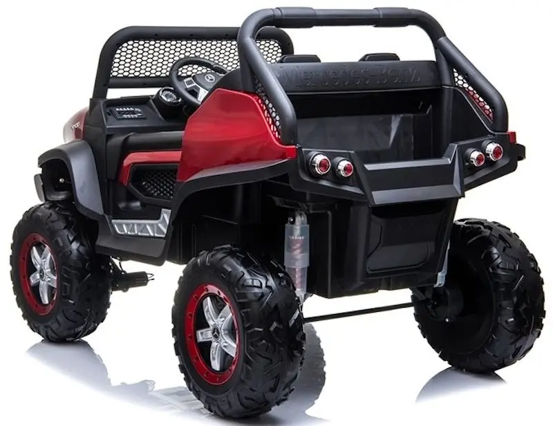 Masinuta electrica Lean Cars Unimog Mercedes 3968 (Red/Black) - 3