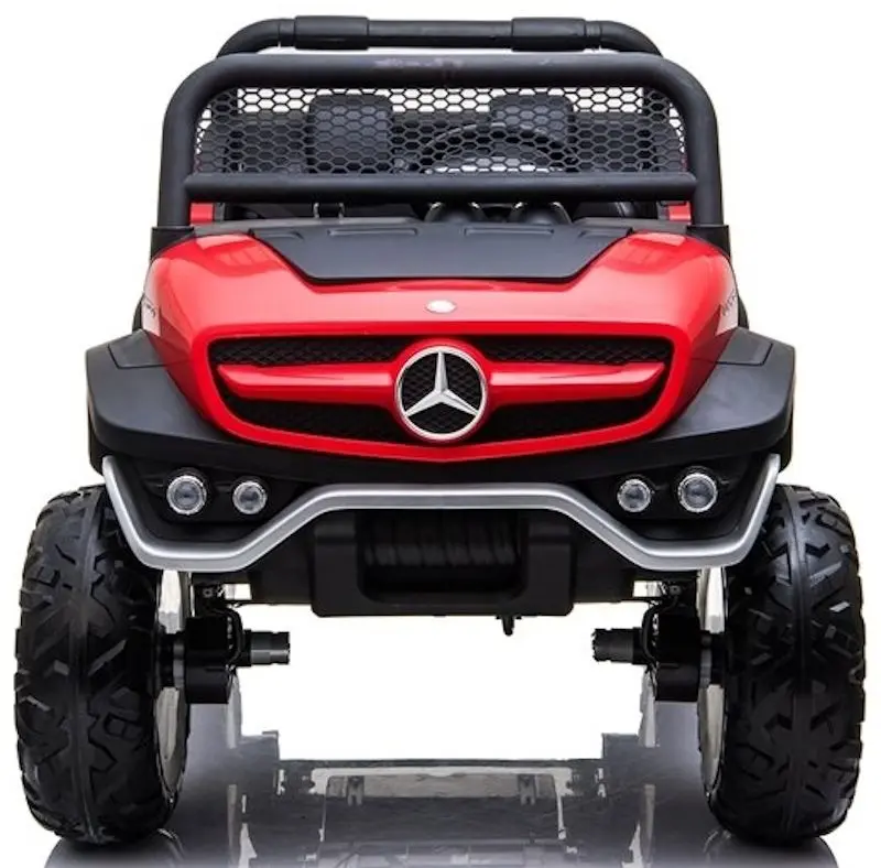 Masinuta electrica Lean Cars Unimog Mercedes 3968 (Red/Black) - 5