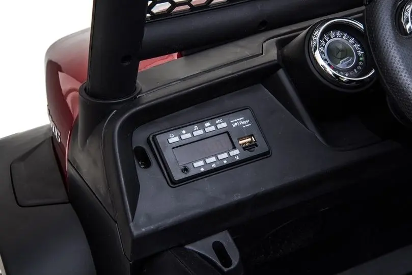Masinuta electrica Lean Cars Unimog Mercedes 3968 (Red/Black) - 7