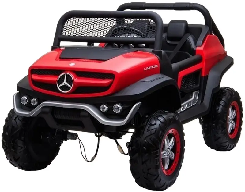 Masinuta electrica Lean Cars Unimog Mercedes 3968 (Red/Black)