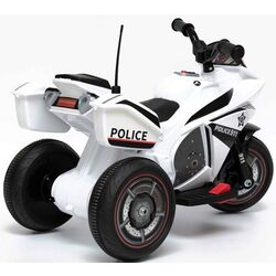 Motocicleta electrica Lean Cars Police GTM5588 (White/Black) Thumb